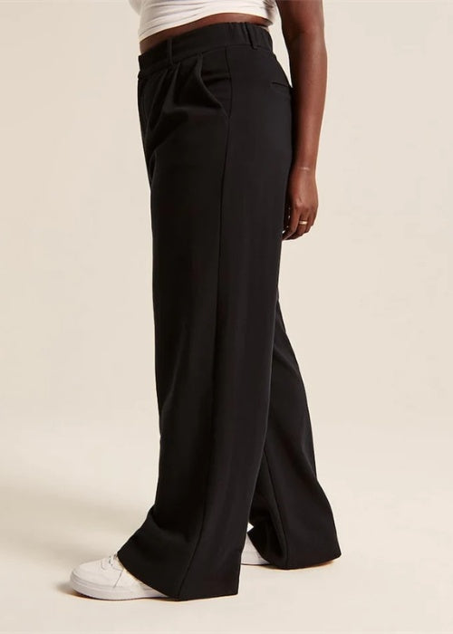 High Waist Tailored Wide Leg Pants