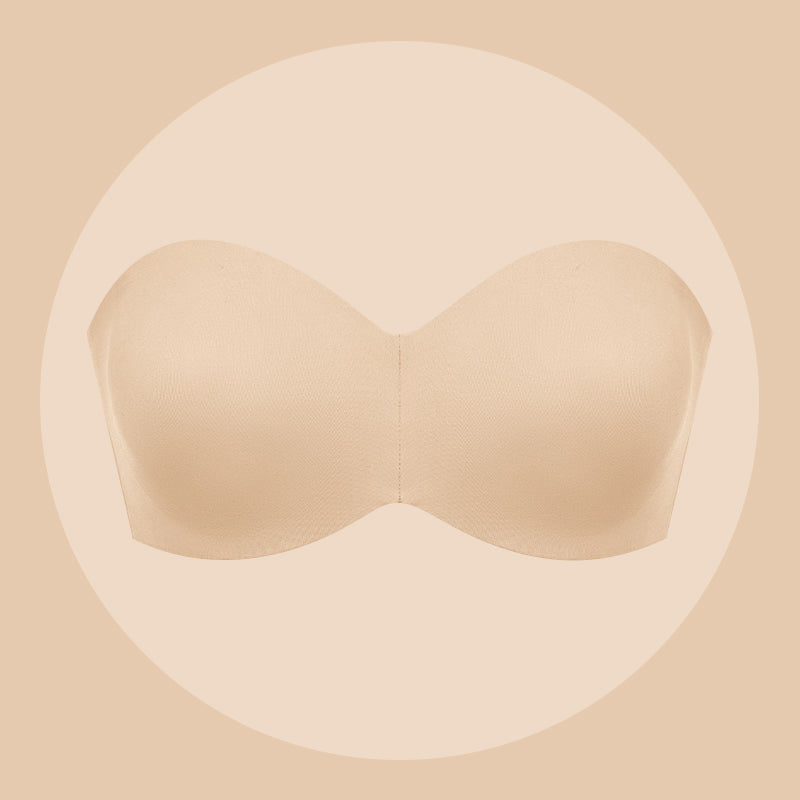 Flexehag® Full Support Non-Slip Convertible Bandeau Bra -Nude