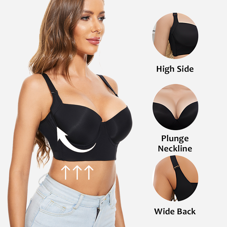 Flexehag®Push-Up Back Smoothing Bra-White