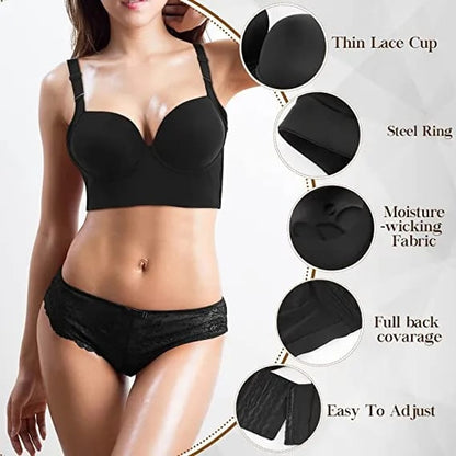 BUY 1 GET 1 FREE ( Add 2 Pcs To Cart ) - No Roll Allowed Smoothing Back Bra