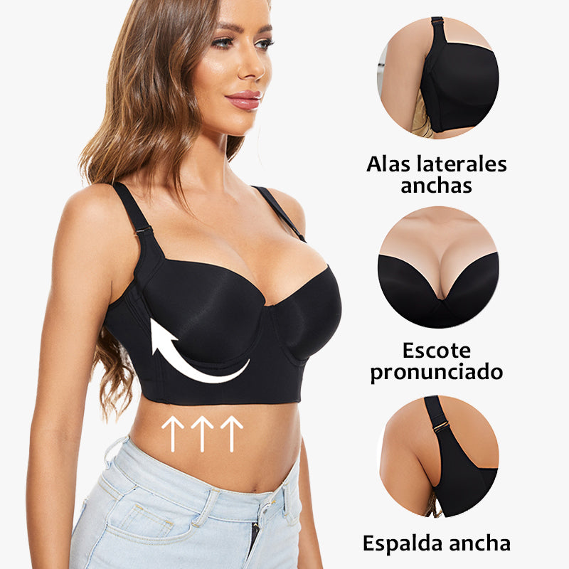 Flexehag® Full-Coverage Back Smoothing Bra-Beige