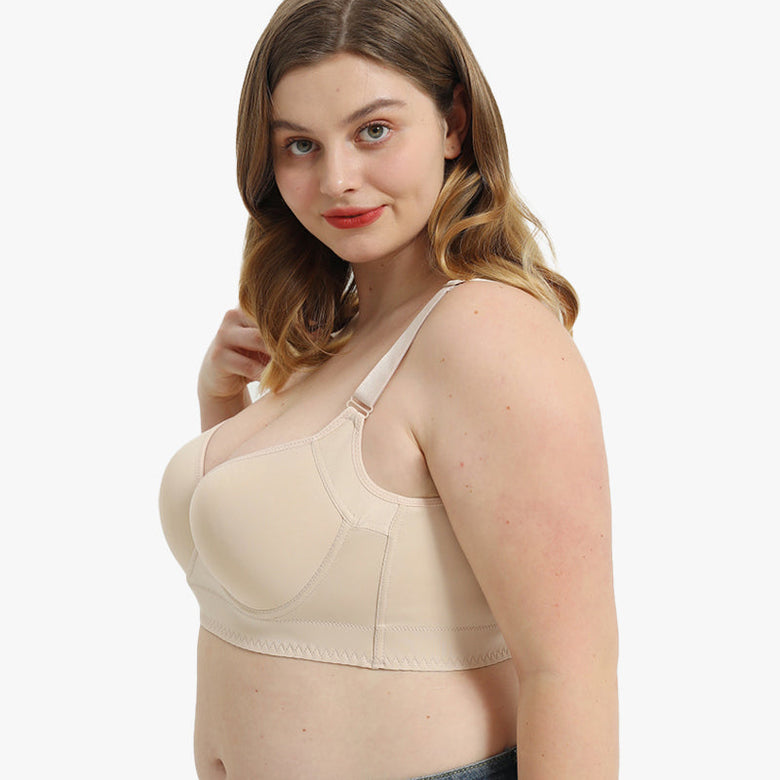 Flexehag® Full-Coverage Back Smoothing Bra-Beige