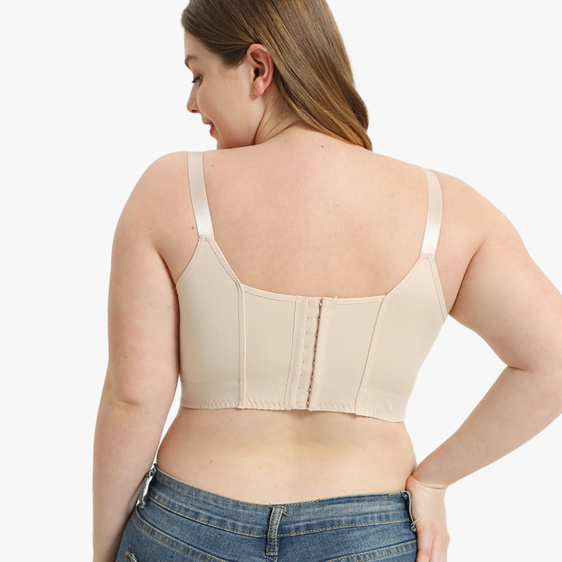 Flexehag® Full-Coverage Back Smoothing Bra-Beige