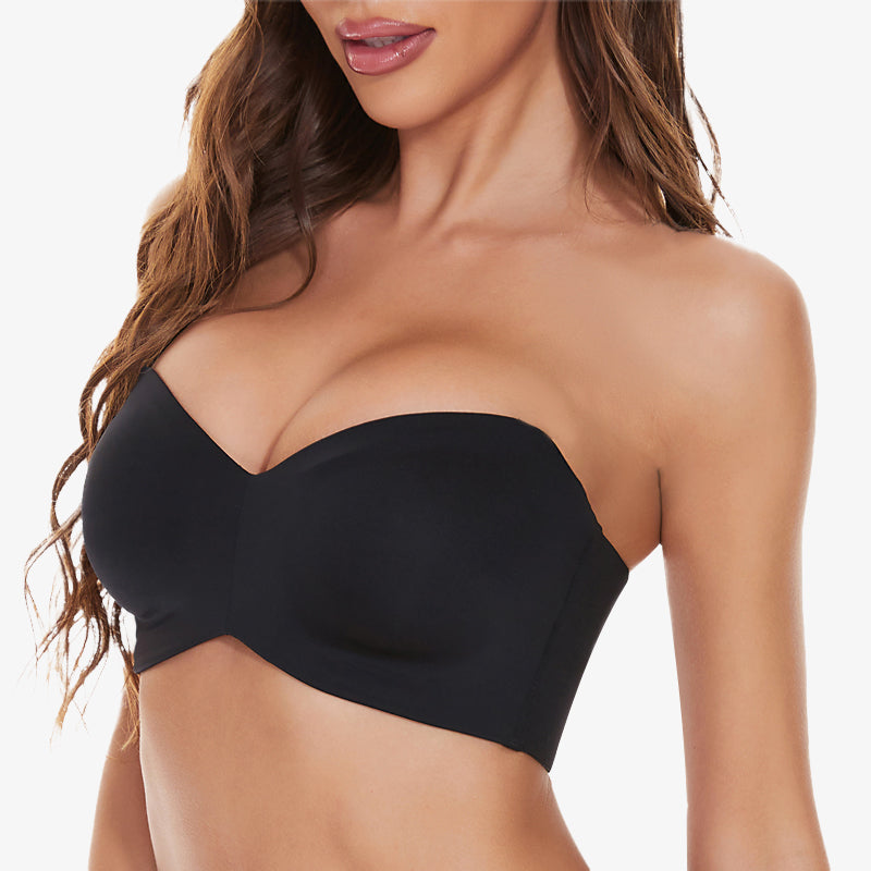 Flexehag® Full Support Non-Slip Convertible Bandeau Bra-Black