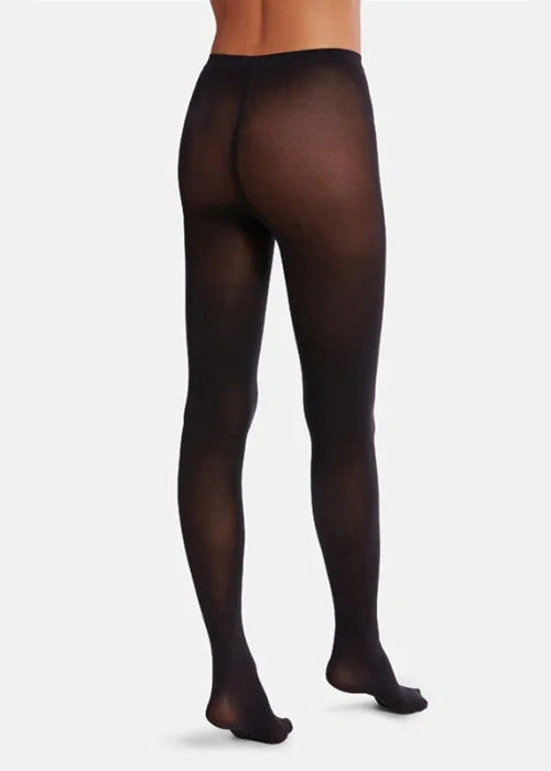 Semisheer Warm Plush Lined Elastic Tights Leggings