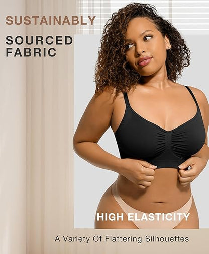 Women's Full Coverage Non-Padded Wireless Sculpt Bra