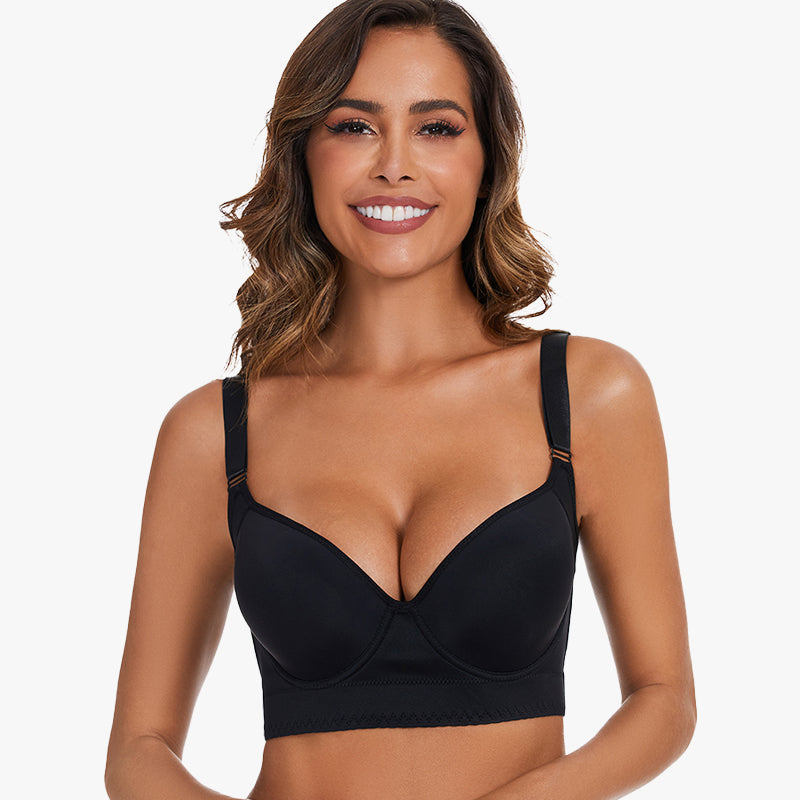 Flexehag® Full-Coverage Back Smoothing Bra-Black (2 Pack)