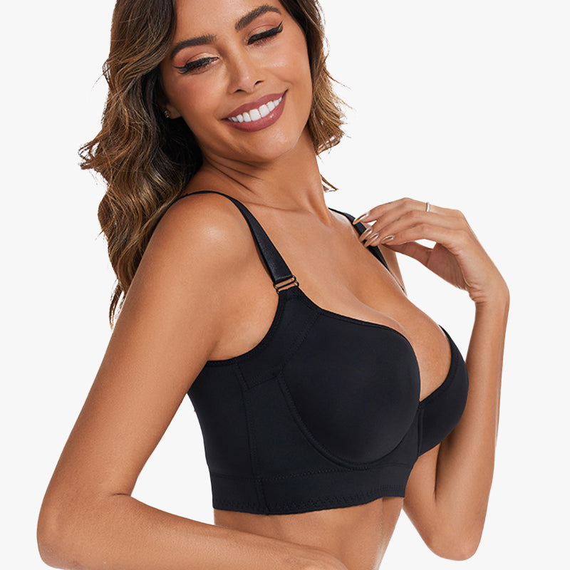 Flexehag® Full-Coverage Back Smoothing Bra-Black (2 Pack)