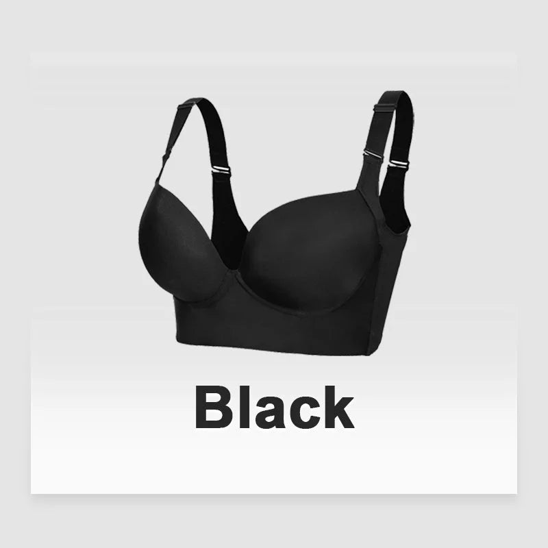 Flexehag® Full-Coverage Back Smoothing Bra-Black