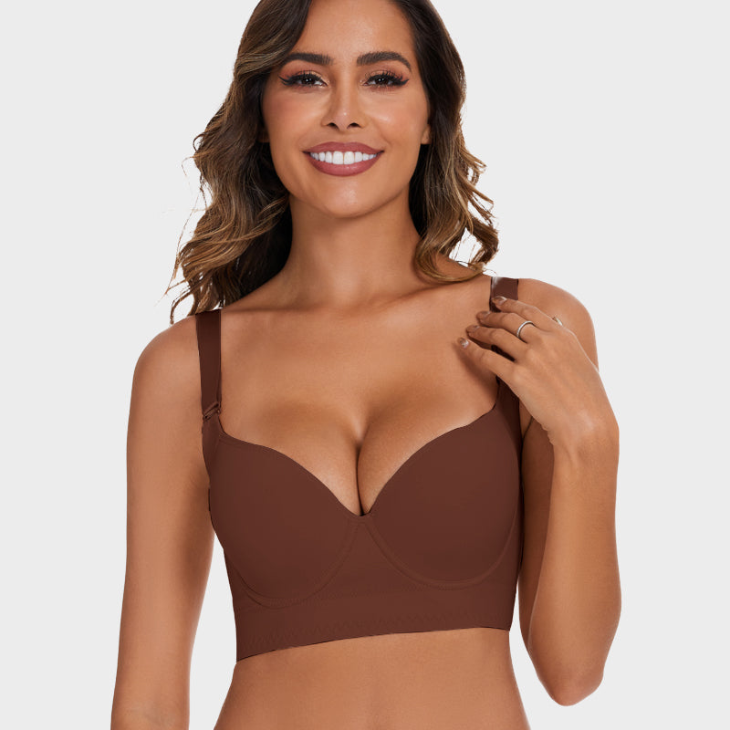 Flexehag® Push-Up Back Smoothing Bra-Brown