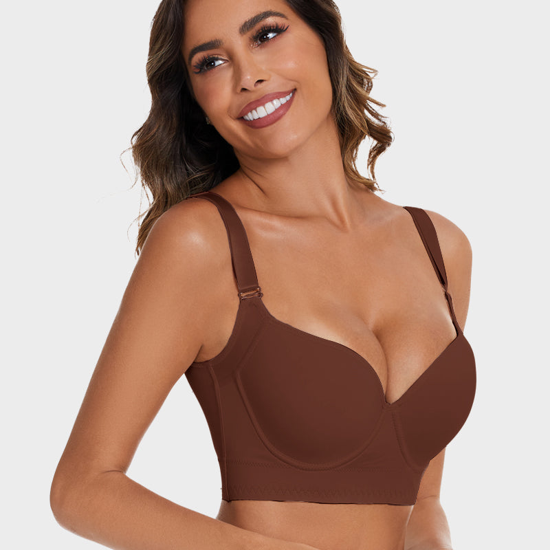 Flexehag® Push-Up Back Smoothing Bra-Brown