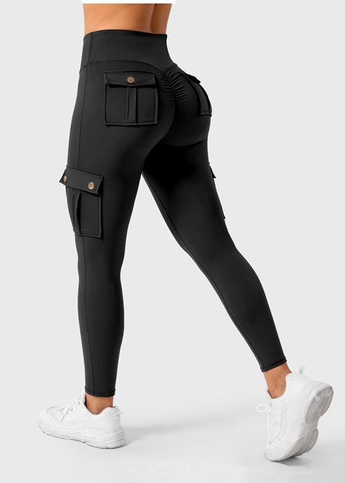 Butt lifting Cargo Leggings With Pockets