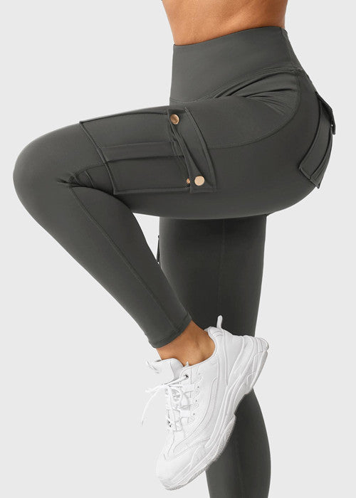 Butt lifting Cargo Leggings With Pockets