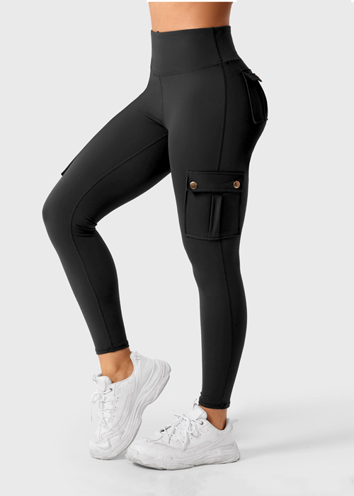 Butt lifting Cargo Leggings With Pockets