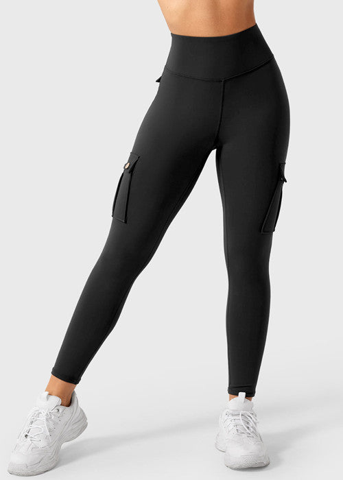 Butt lifting Cargo Leggings With Pockets