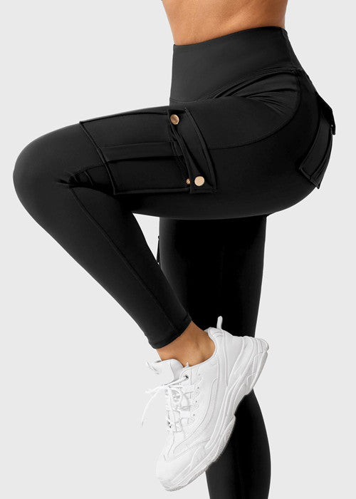 Butt lifting Cargo Leggings With Pockets