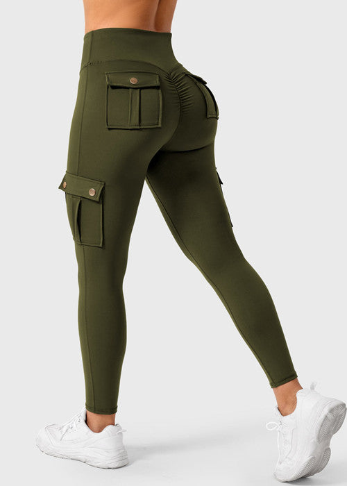 Butt lifting Cargo Leggings With Pockets