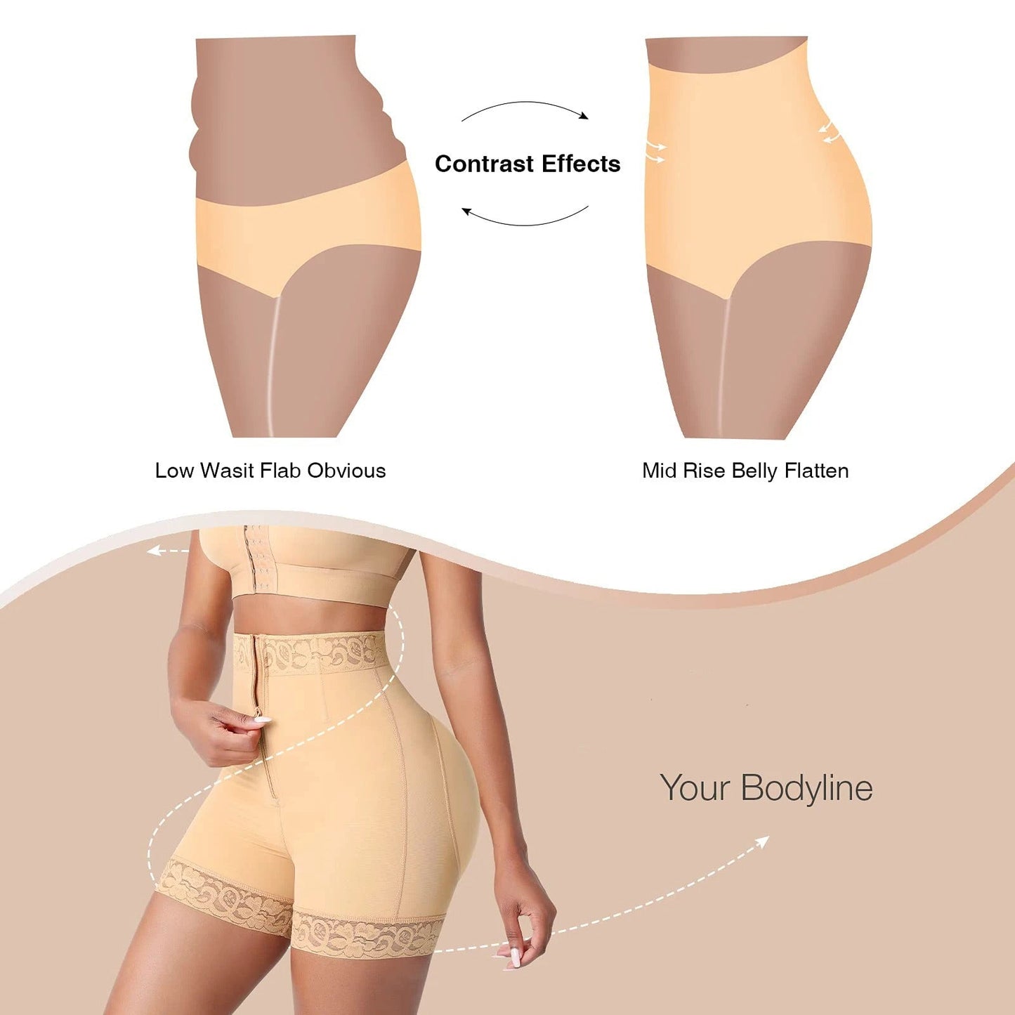 Flexehag® Boned Sculpt High Waist Shorts