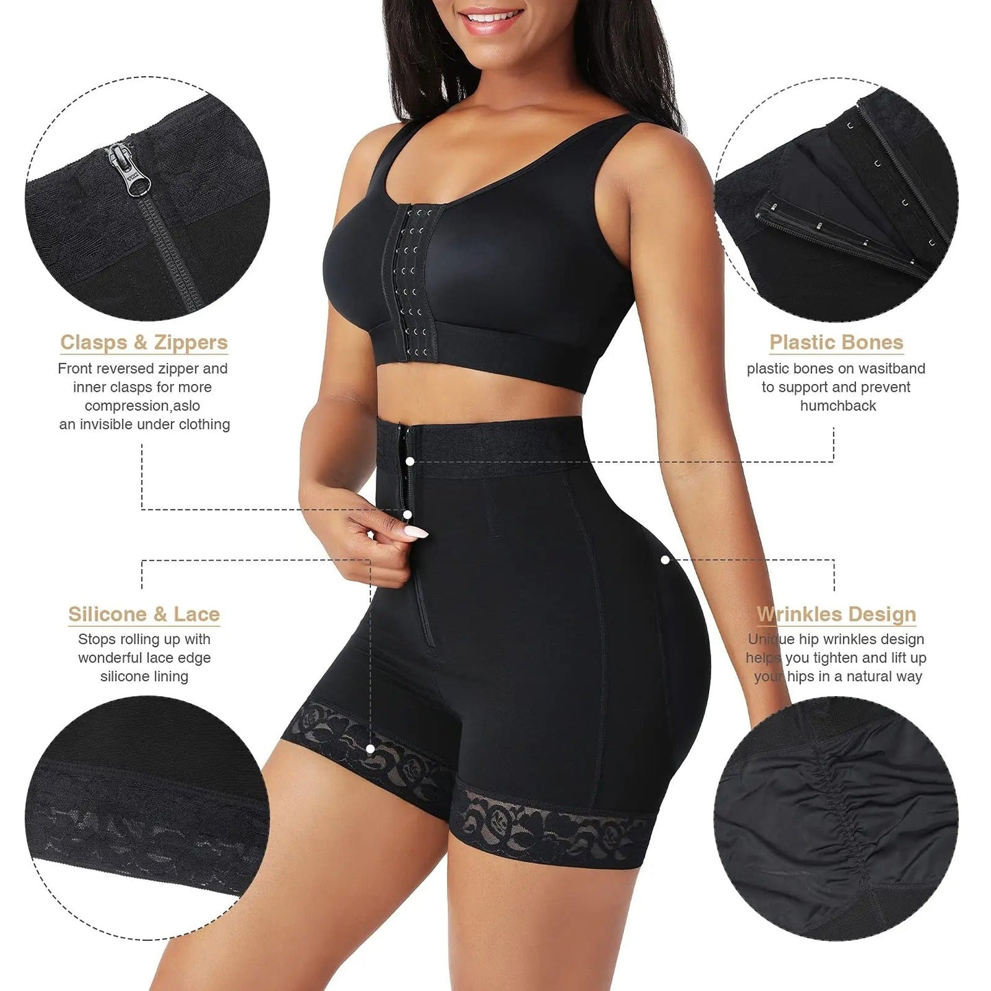 Flexehag® Boned Sculpt High Waist Shorts