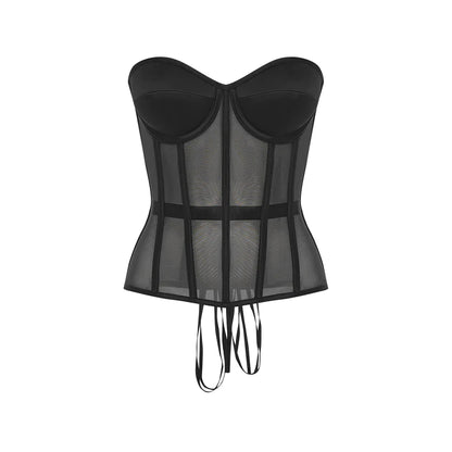 Curvaceous Bustier Black