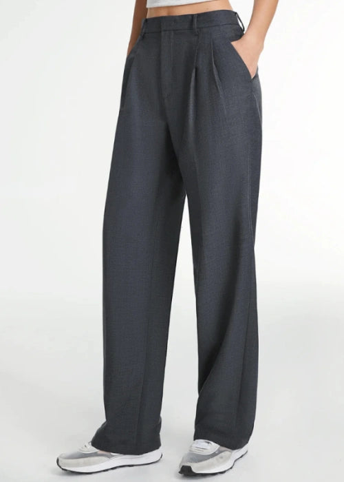 High Waist Tailored Wide Leg Pants