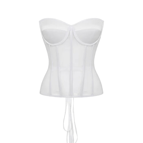 Curvaceous Bustier White