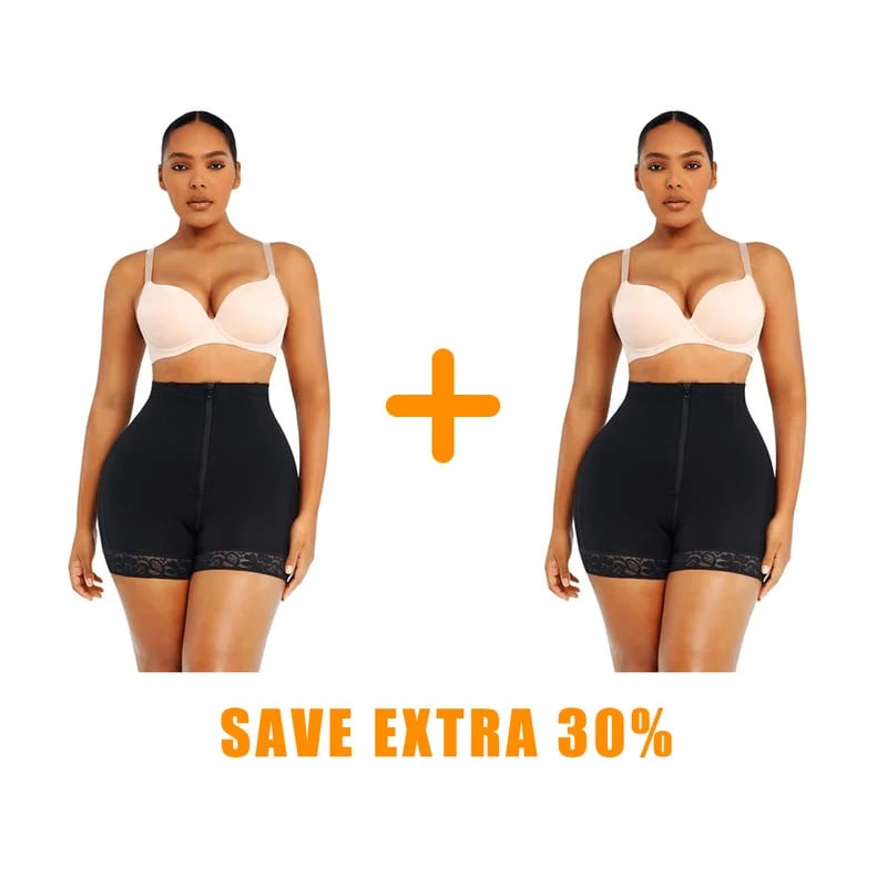 ⏰LAST DAY 49% OFF⏰Lace Steel Boned Butt Enhancer Shorts Shapewear💃🏽