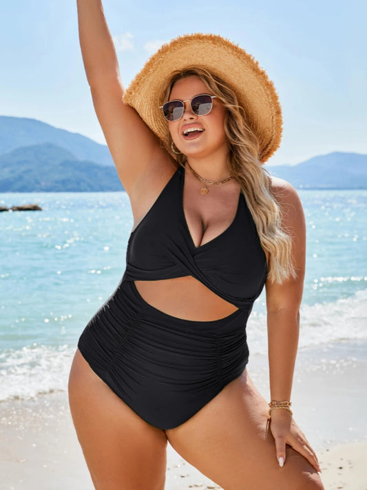 Cinched Waist Bombshell One Piece