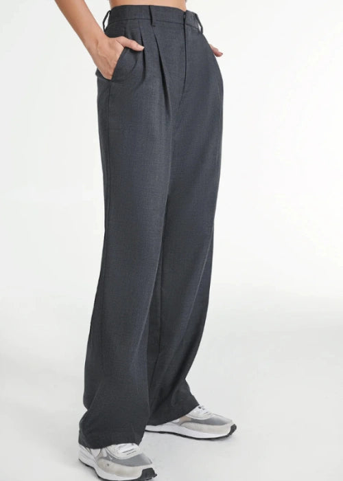 High Waist Tailored Wide Leg Pants