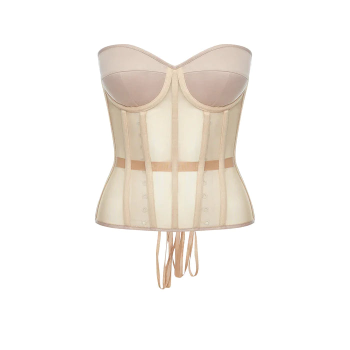 Curvaceous Bustier Champagne