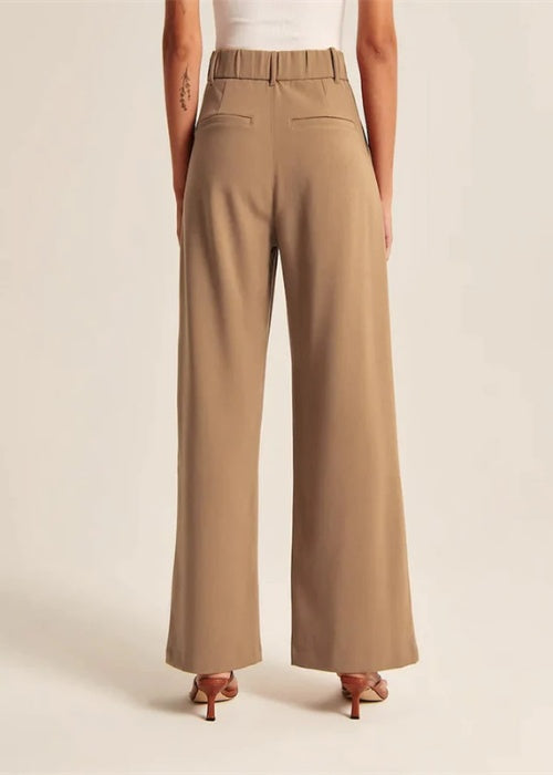 High Waist Tailored Wide Leg Pants