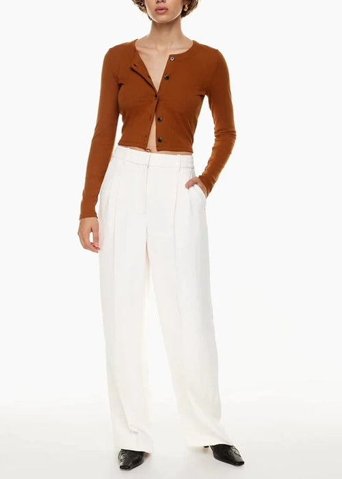 High Waist Tailored Wide Leg Pants