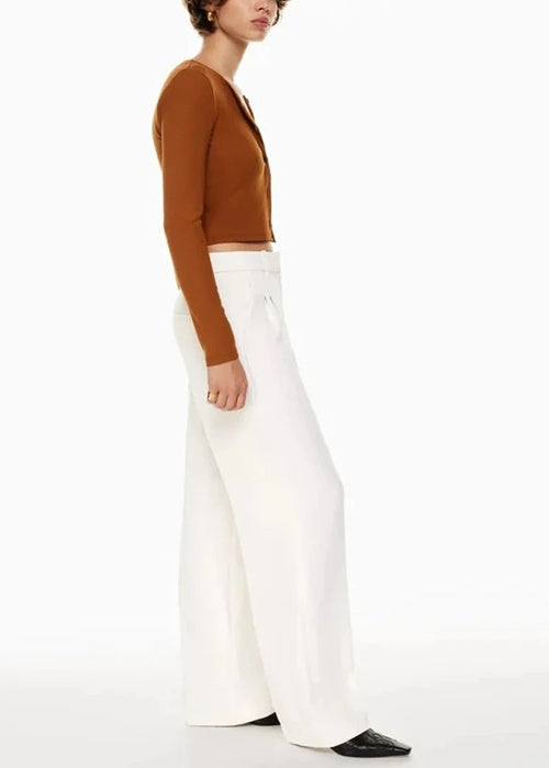 High Waist Tailored Wide Leg Pants