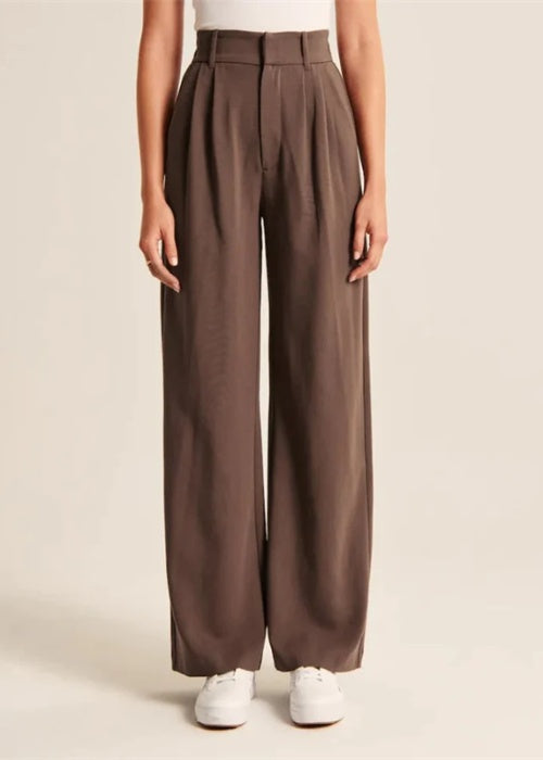 High Waist Tailored Wide Leg Pants